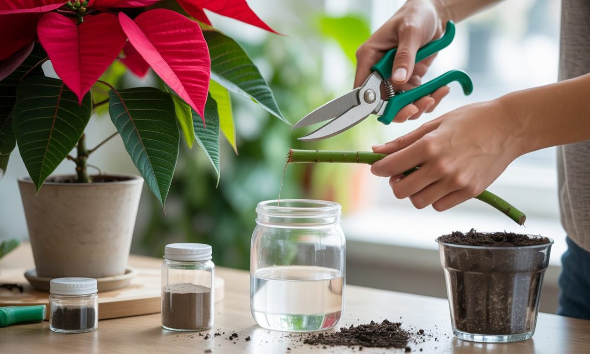 apprenez comment bouturer un poinsettia facilement après les fêtes pour prolonger sa beauté et profiter d'une nouvelle plante chez vous.